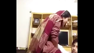 Muslim old lady and daughter